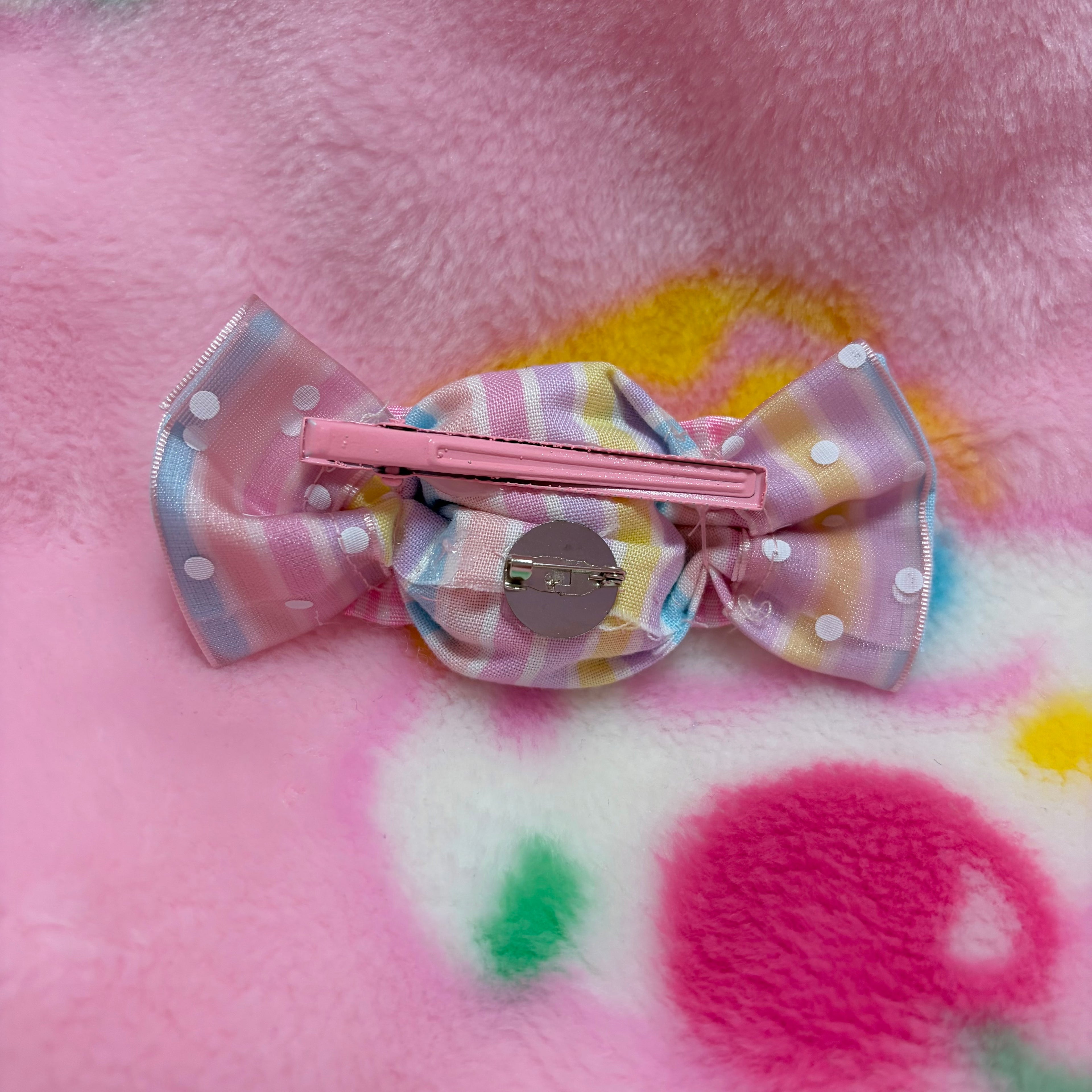 stripe candy hairclip/brooch
