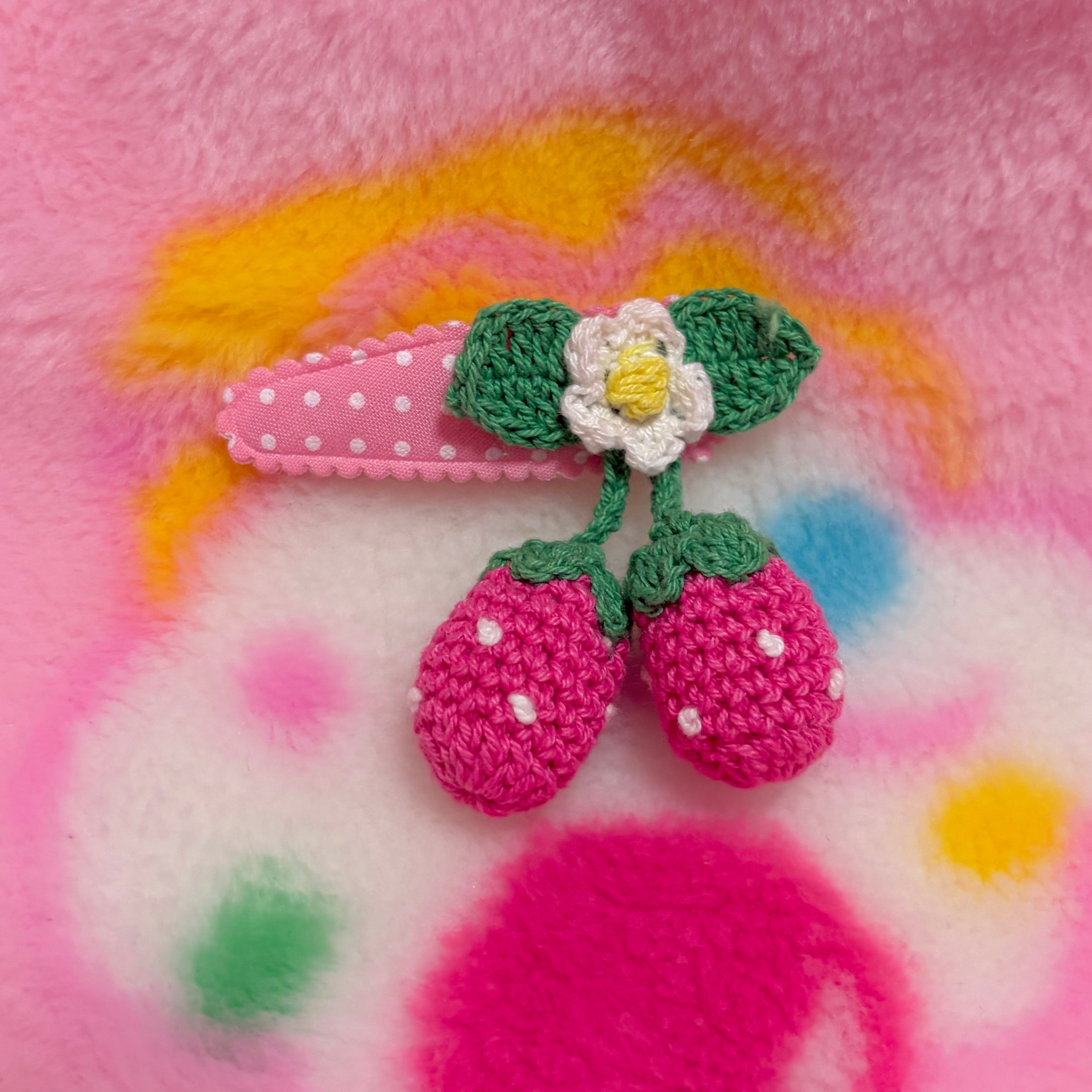 strawberry hairclip