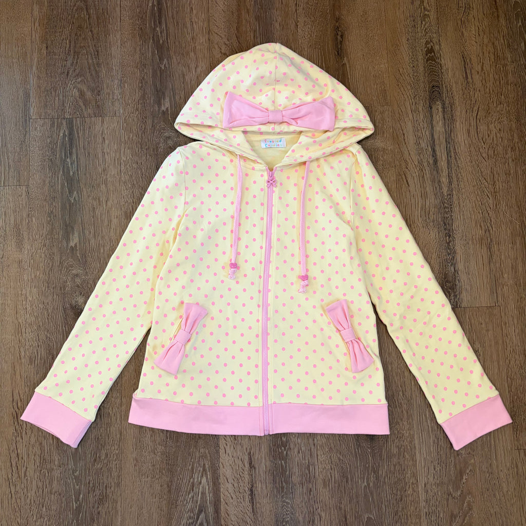 (PRE-ORDER) ribbon dot hoodie (read description)