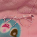pink bow glasses