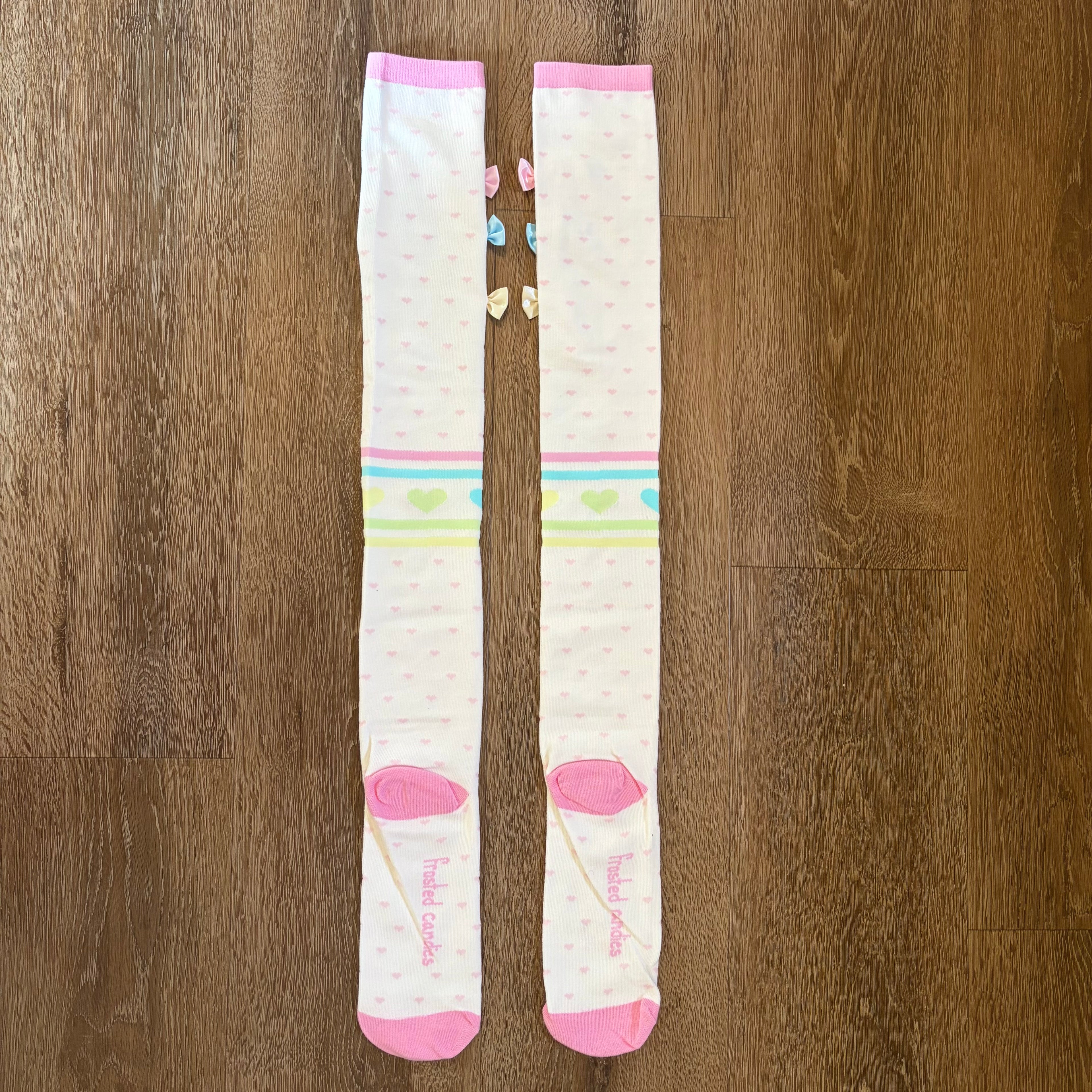 triple bow socks