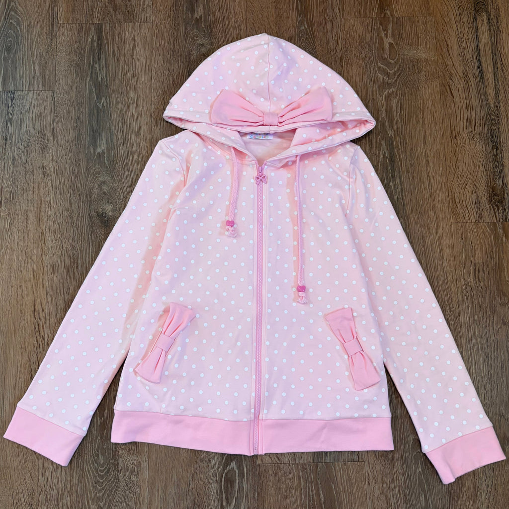 (PRE-ORDER) ribbon dot hoodie (read description)