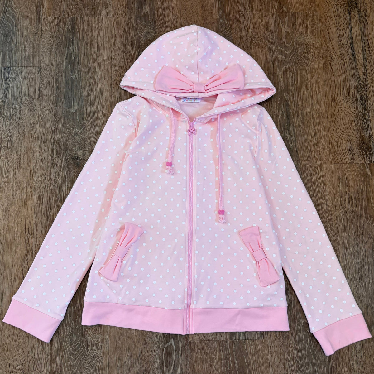 (PRE-ORDER) ribbon dot hoodie (read description)