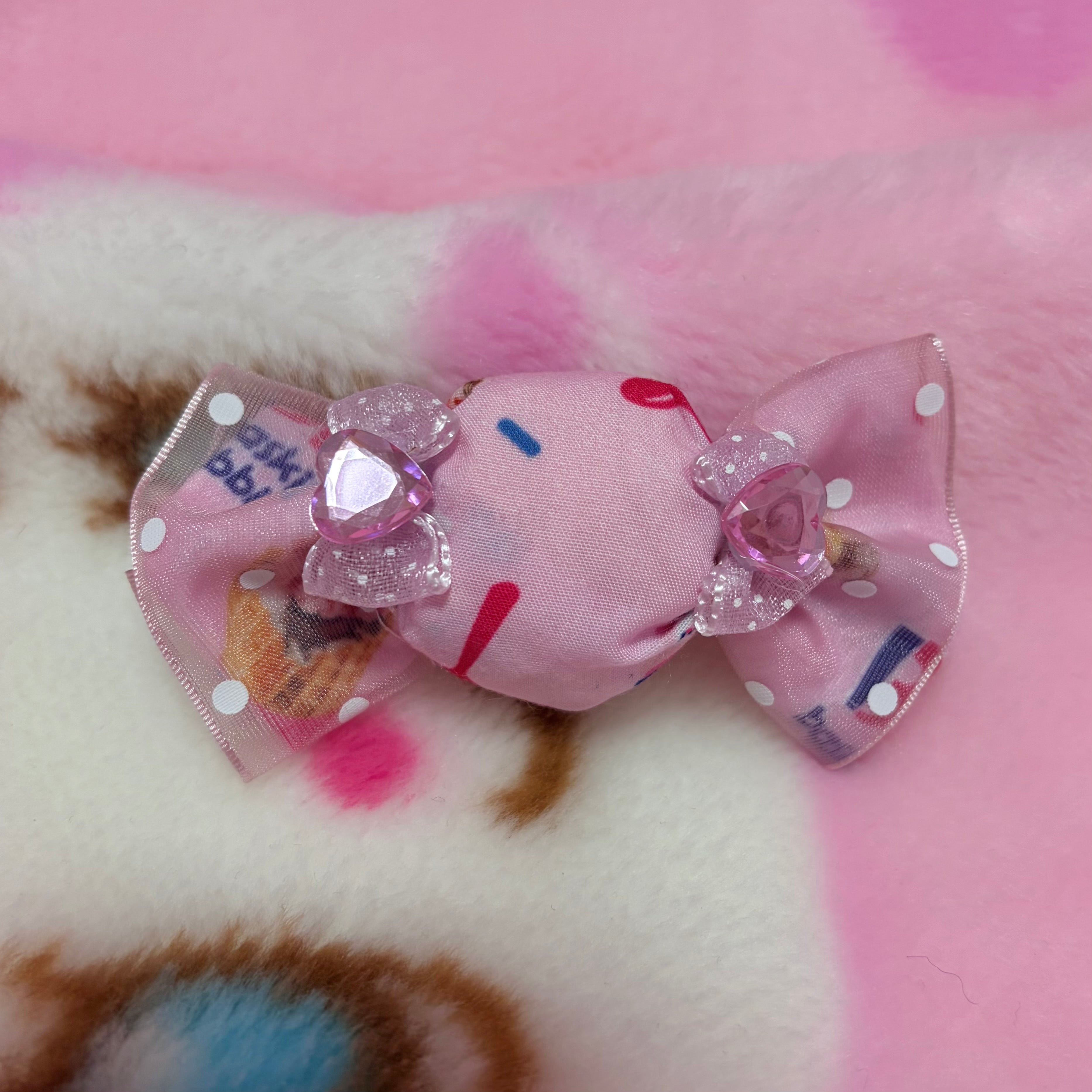 icecream fabric candy hair clip