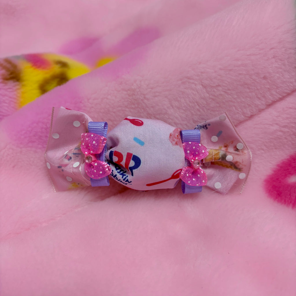 icecream fabric candy hair clip