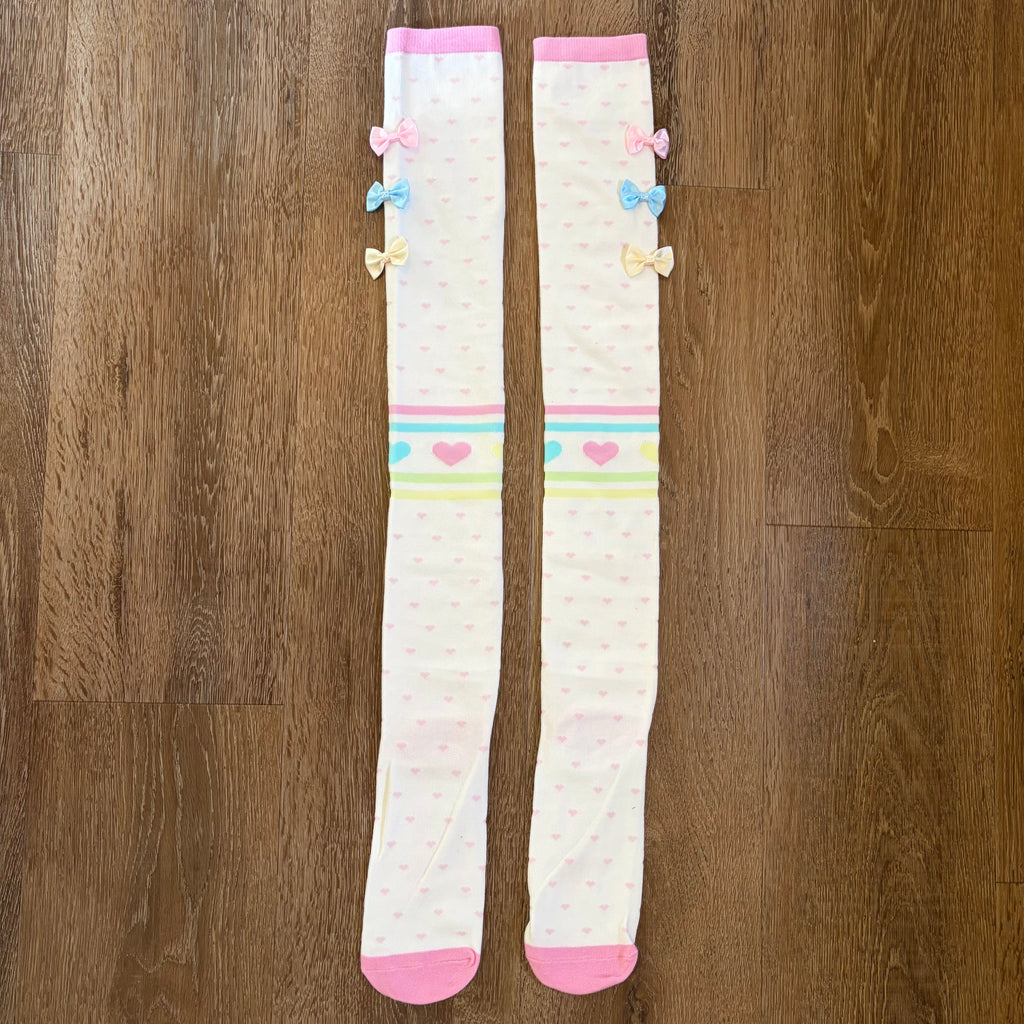 triple bow socks