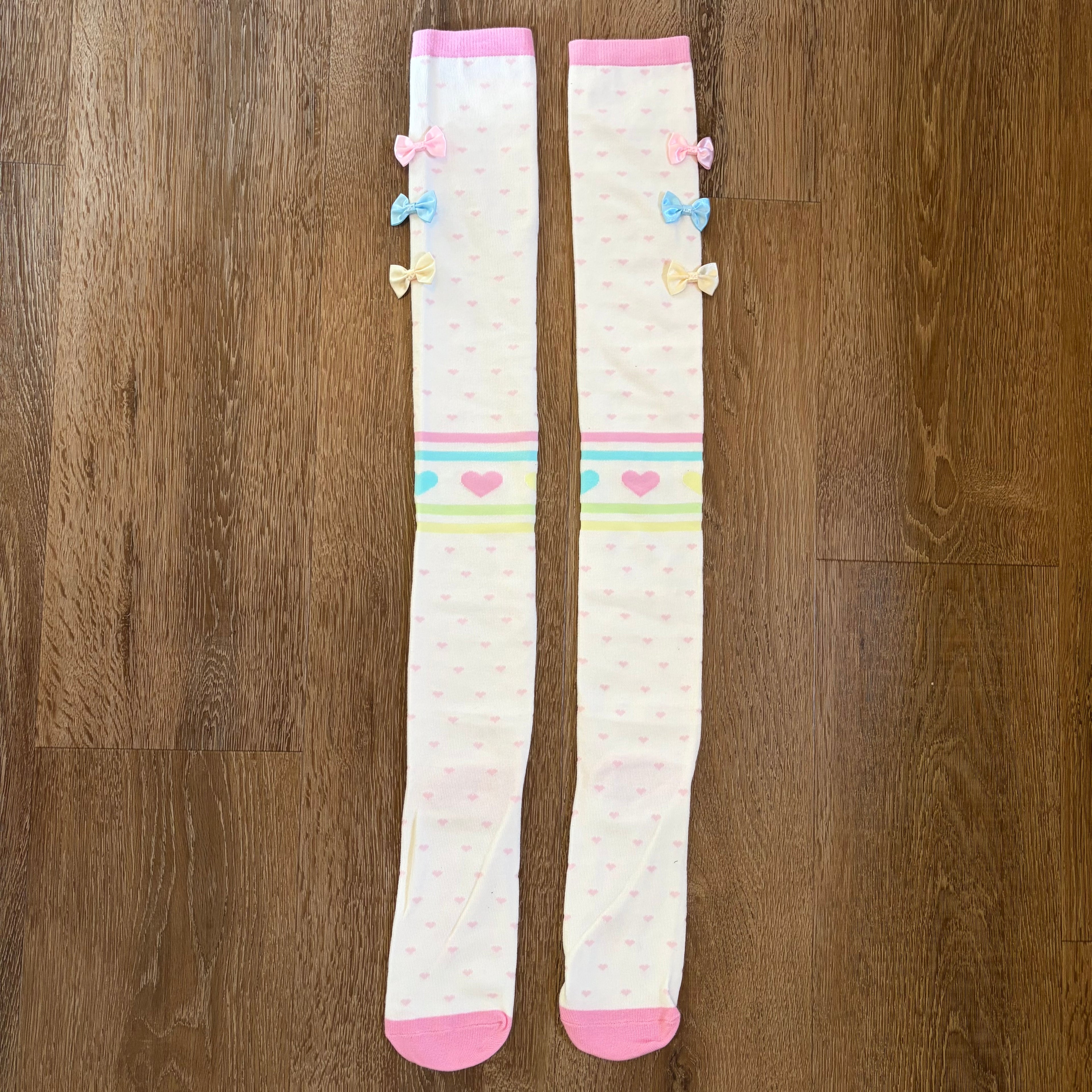 triple bow socks