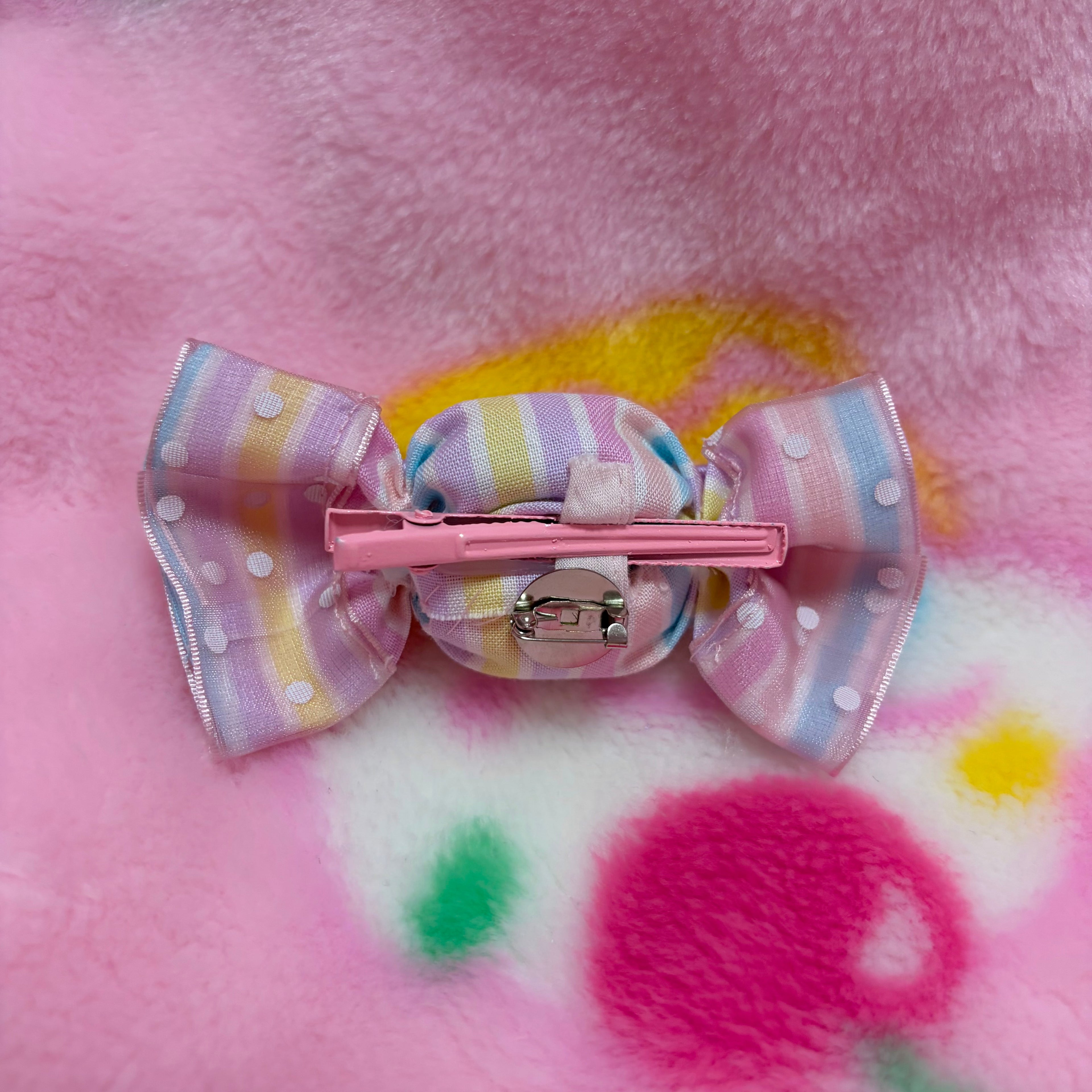stripe candy hairclip/brooch