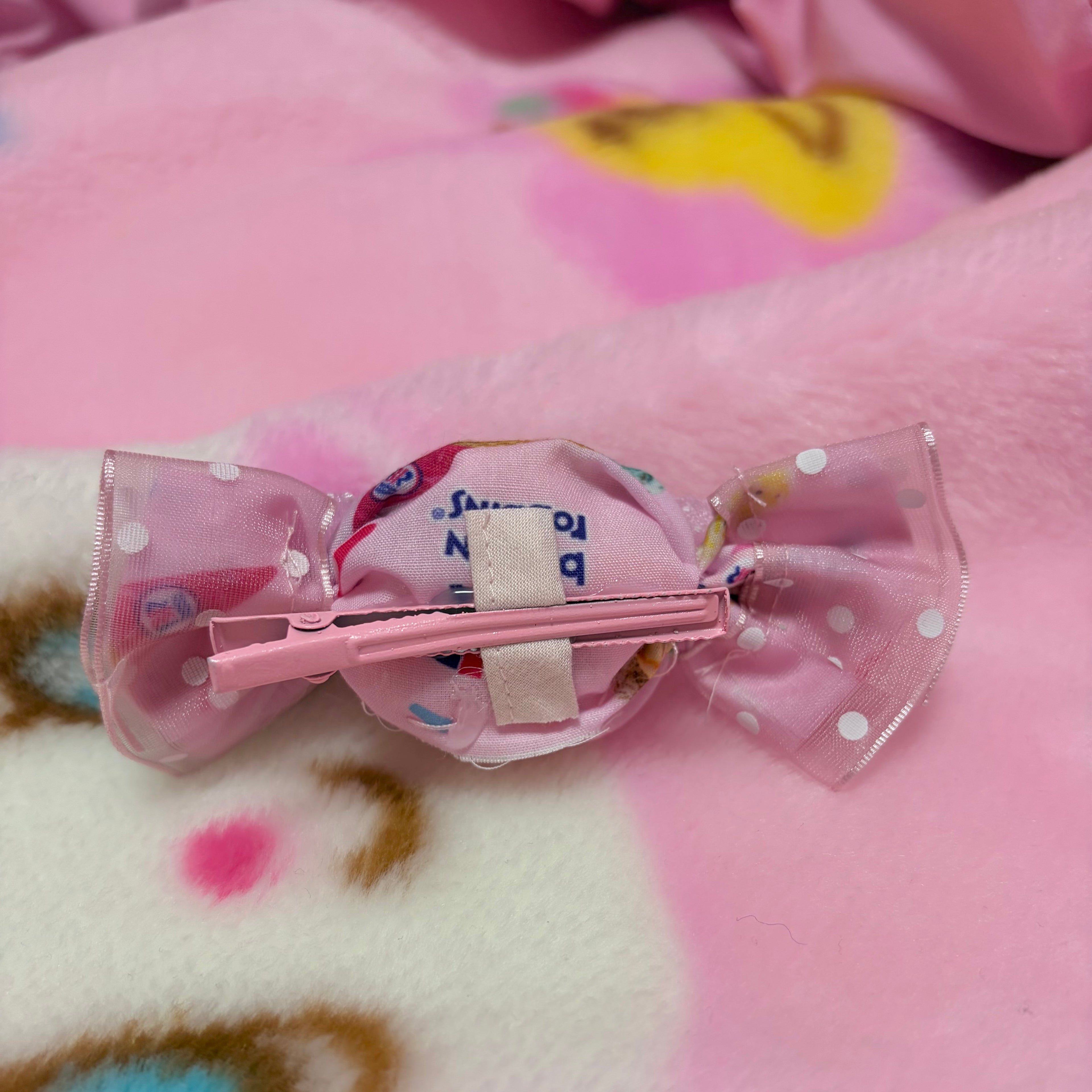 icecream fabric candy hair clip