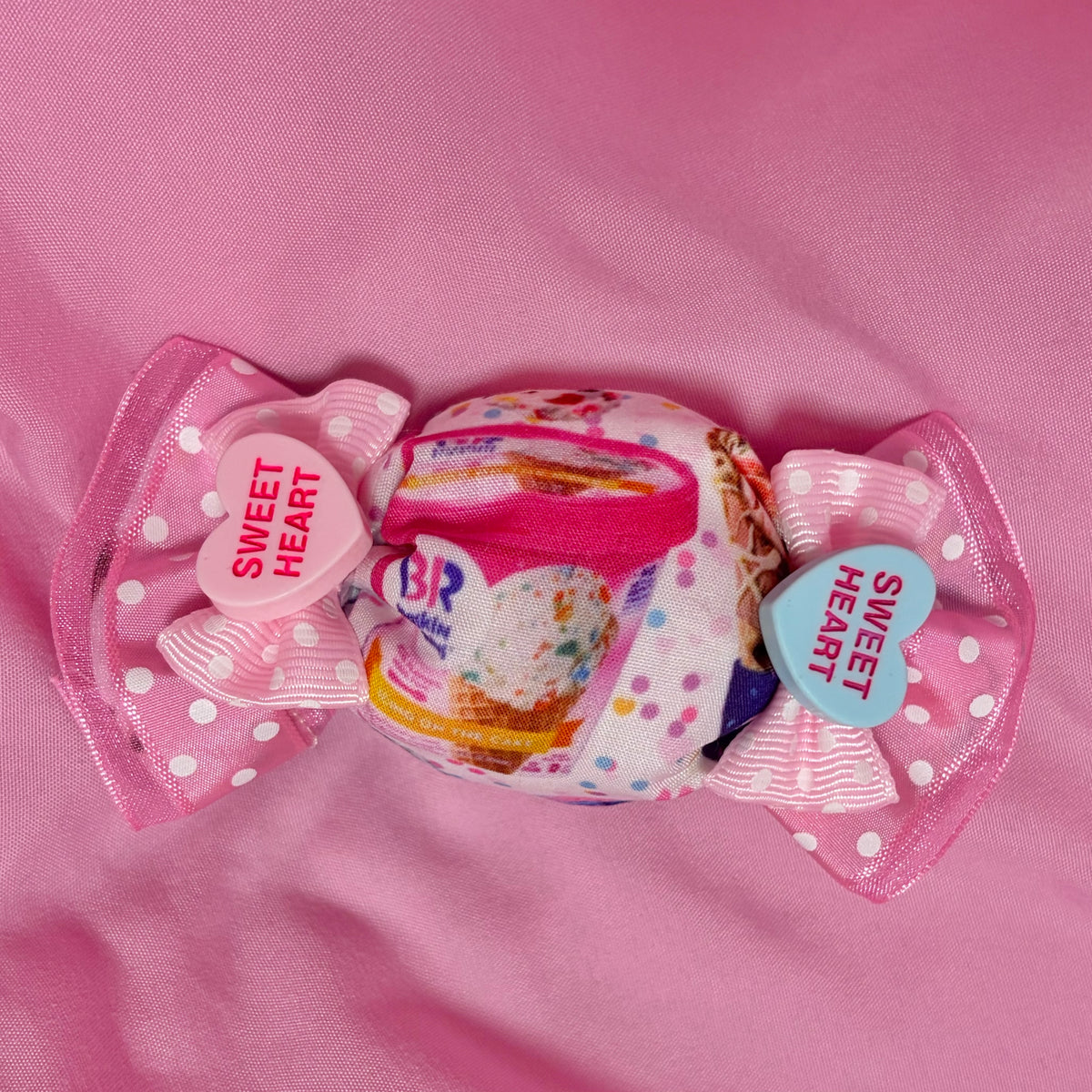 icecream fabric candy hairclip