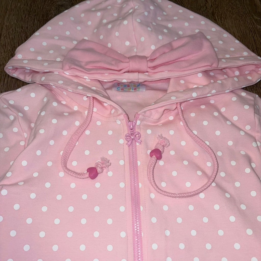 (PRE-ORDER) ribbon dot hoodie (read description)