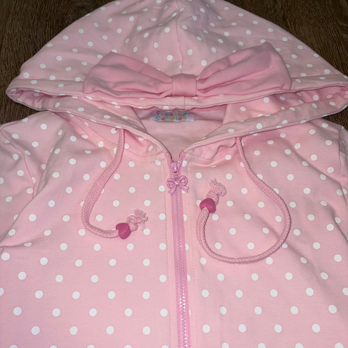 (PRE-ORDER) ribbon dot hoodie (read description)