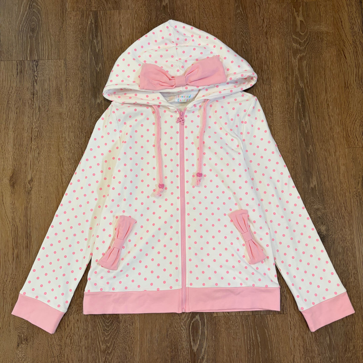 (PRE-ORDER) ribbon dot hoodie (read description)