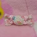 MP fabric candy hair clip / brooch