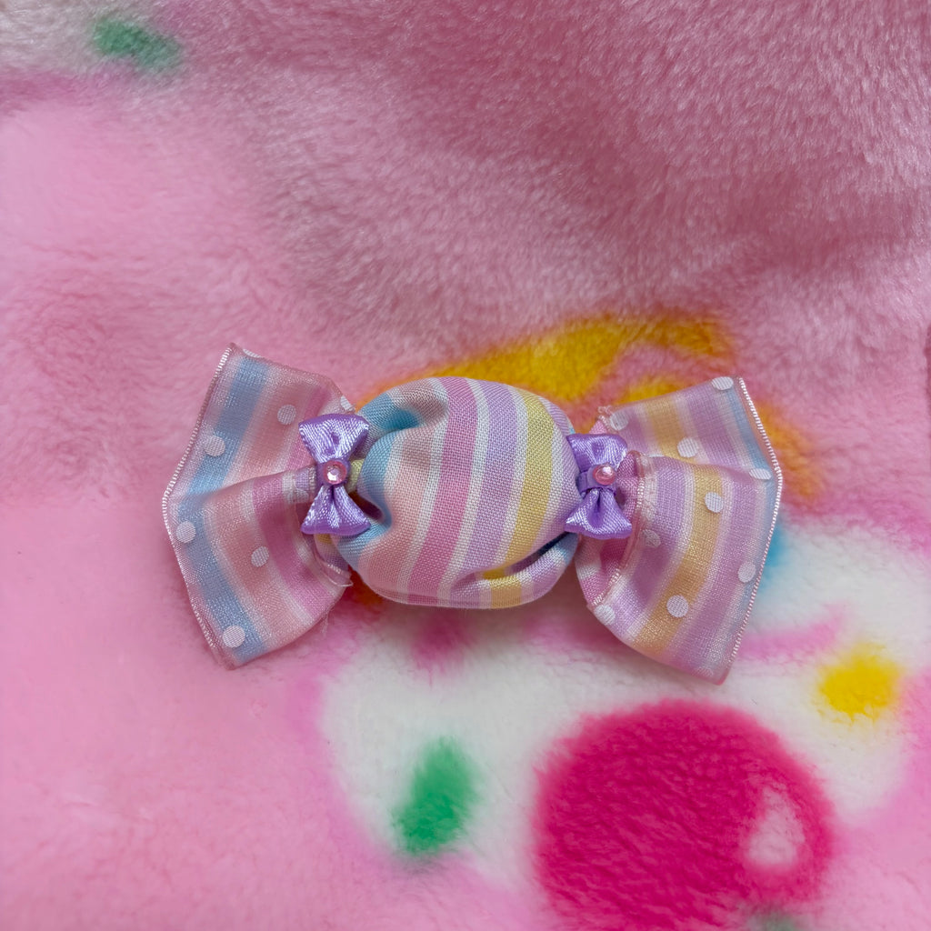 stripe candy hairclip/brooch