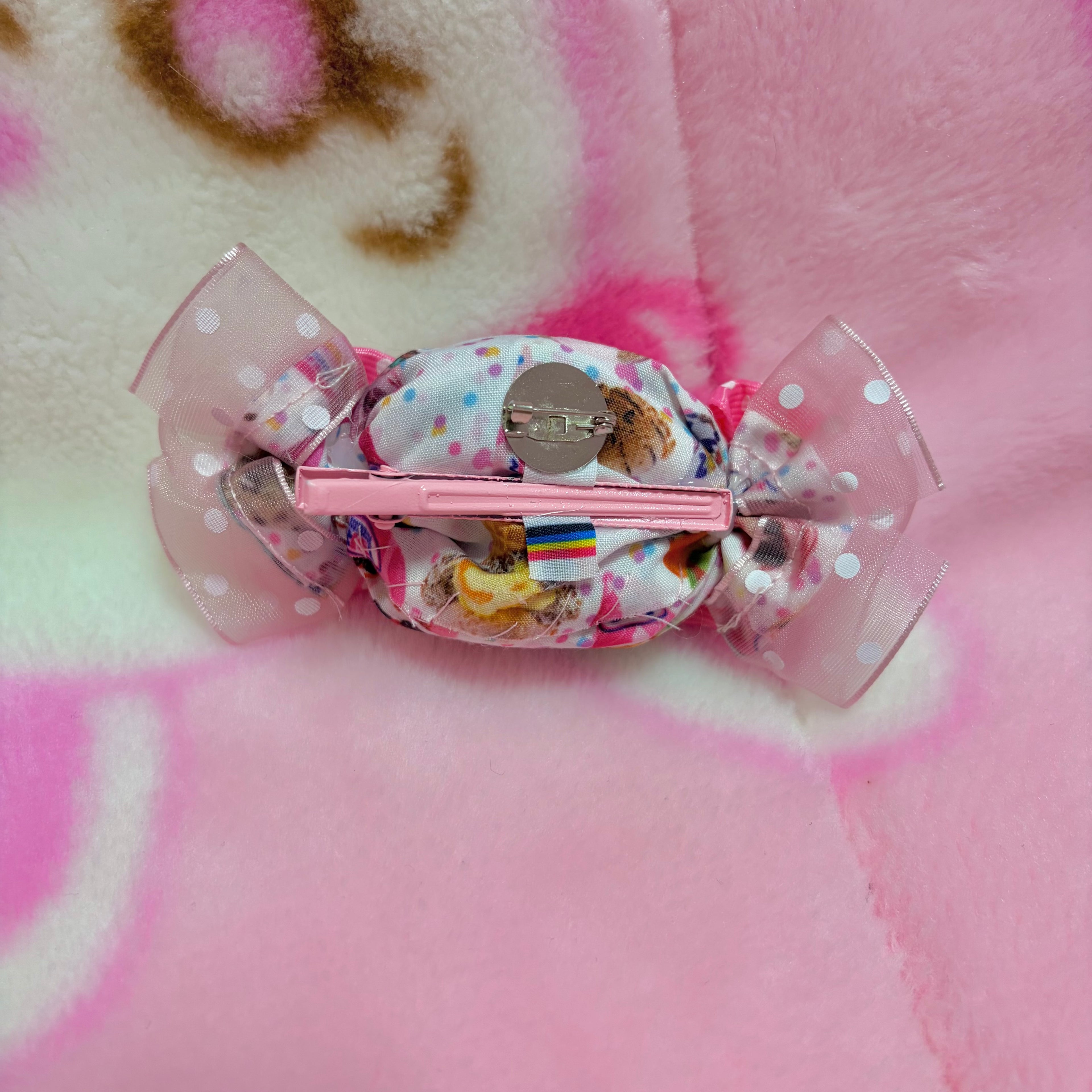 ice cream fabric candy hair clip