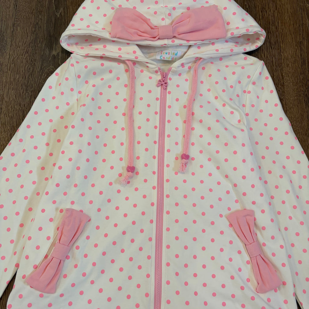 (PRE-ORDER) ribbon dot hoodie (read description)