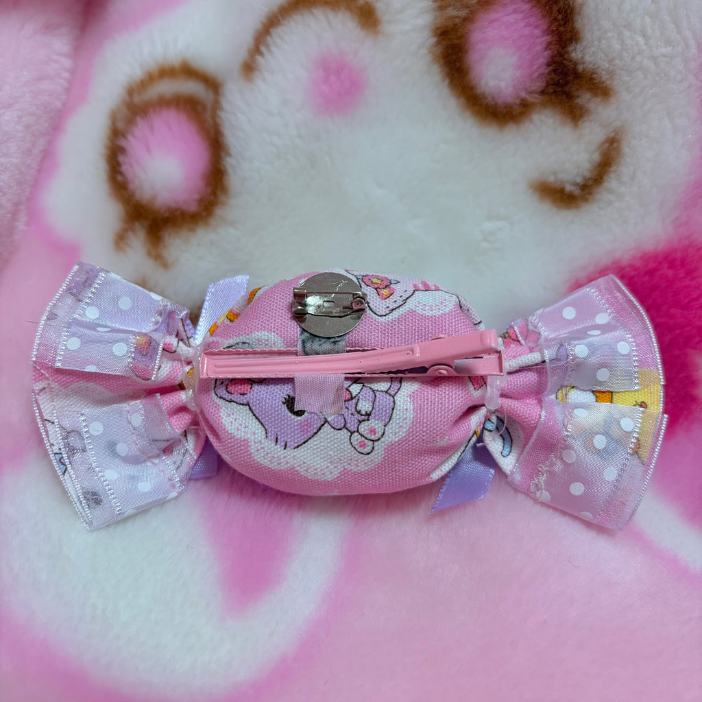 dreamy cat fabric candy hair clip