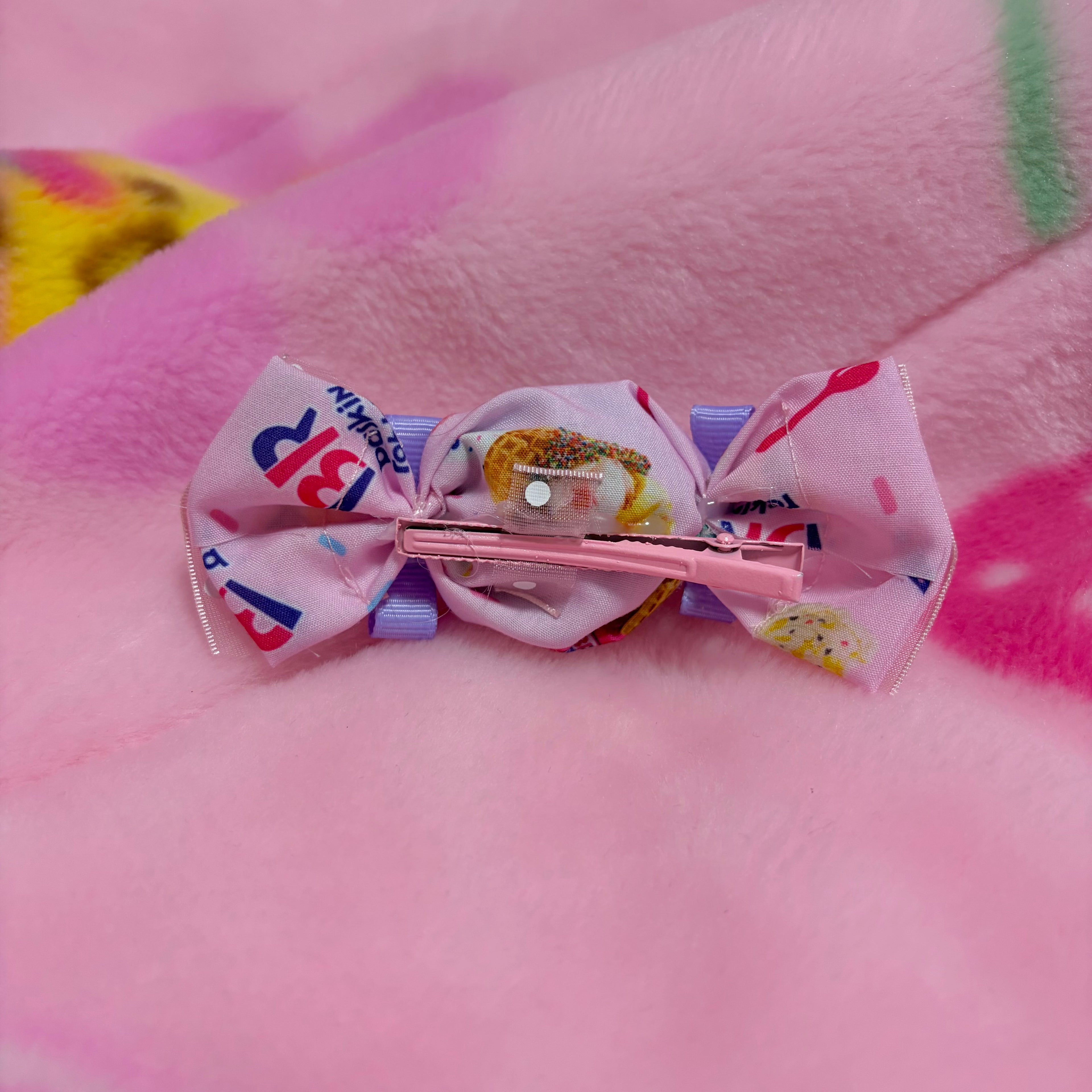 icecream fabric candy hair clip