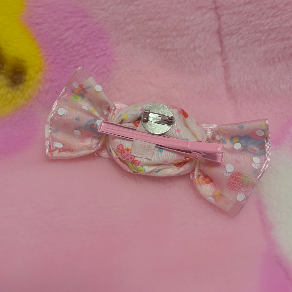 MP fabric candy hair clip / brooch