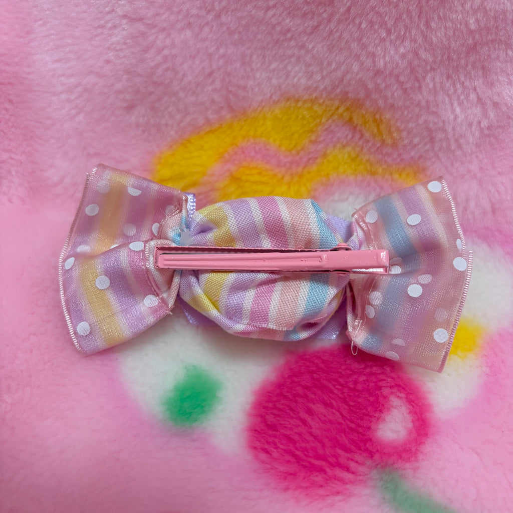 stripe candy hairclip