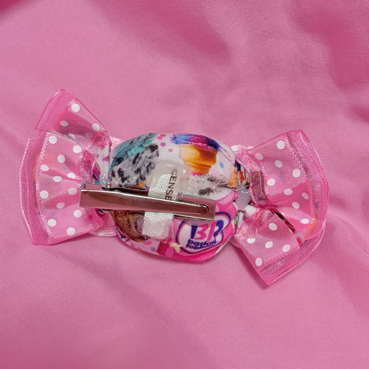 icecream fabric candy hairclip