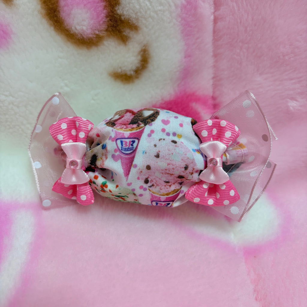 ice cream fabric candy hair clip