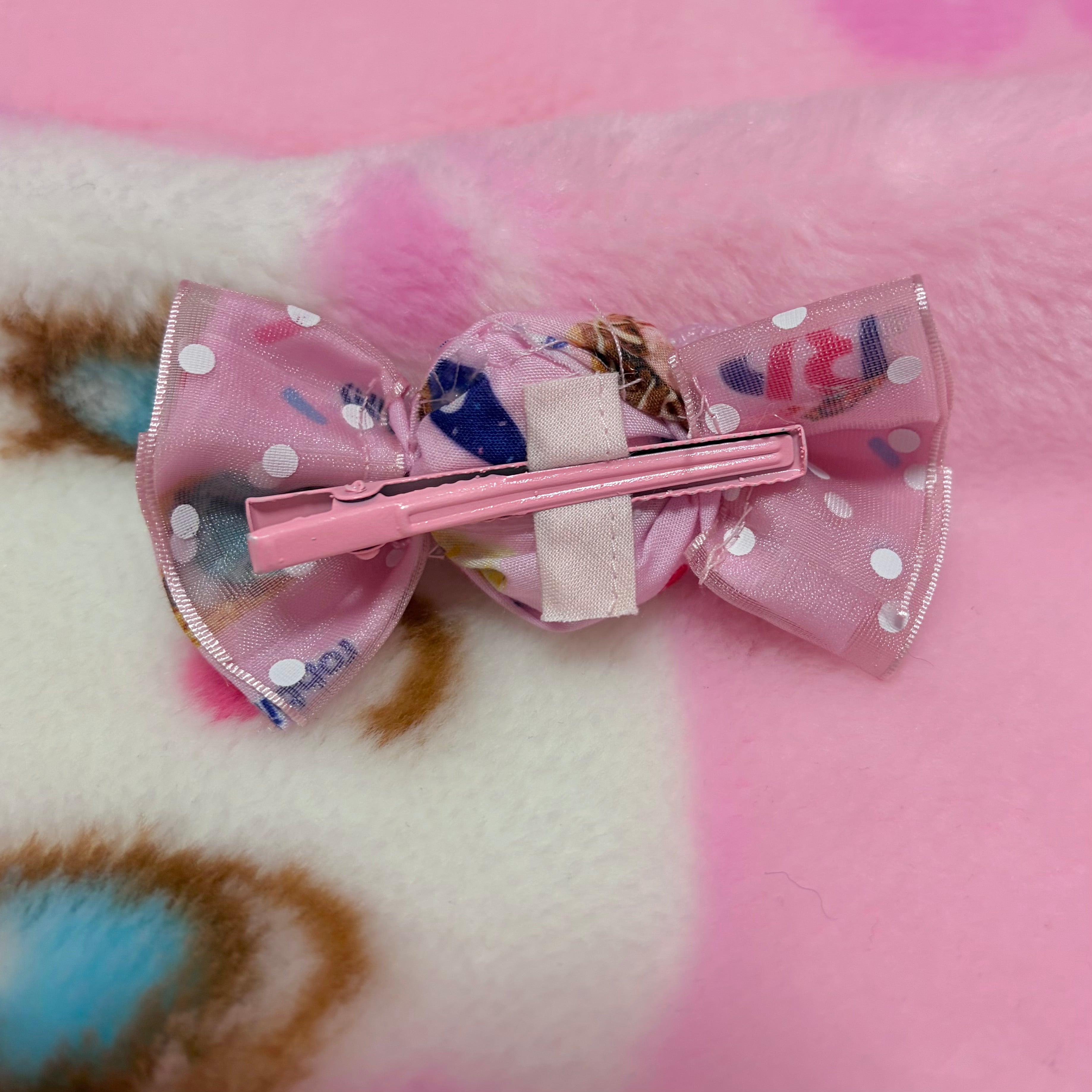 icecream fabric candy hair clip